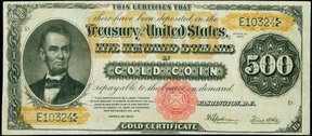 старые долларовые банкноты