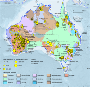 добыча золота в австралии
