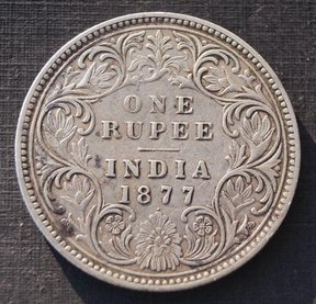 индийская серебряная рупия