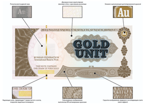золотые банкноты